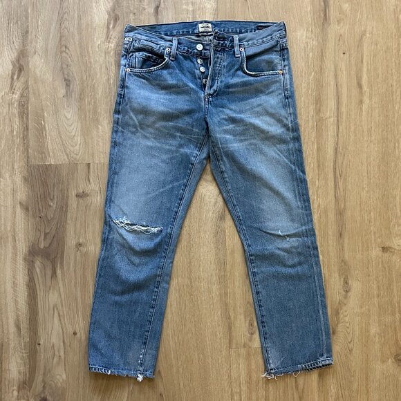 Citizens Of Humanity Denim - Citizens of Humanity Emerson Slim Boyfriend Jeans Distressed - 26
